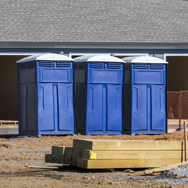 how can i report damages or issues with the porta potties during my rental period in Cedar Grove IN